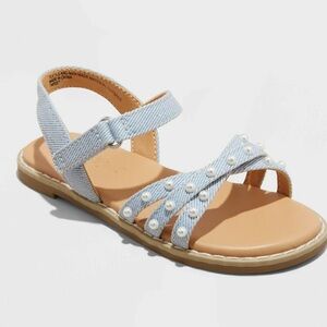 NWOT Cat & Jack Toddler Girls Jen Pearl Strap Sandals